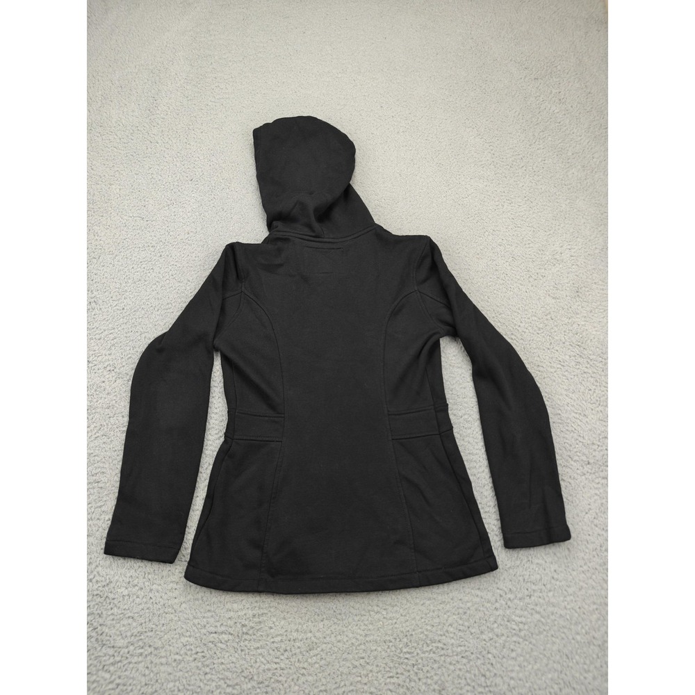 Guess‎ Jacket Womens XS Black Hooded Double Breasted Peacoat Fleece Q430303K1B0 - Picture 12 of 15